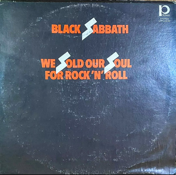Black Sabbath - We Sold Our Soul For Rock 'N' Roll Album Cover [Metaalprint]