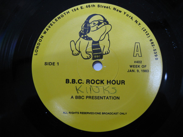 The Kinks - BBC Rock Hour #402 Album Cover [Metaalprint]