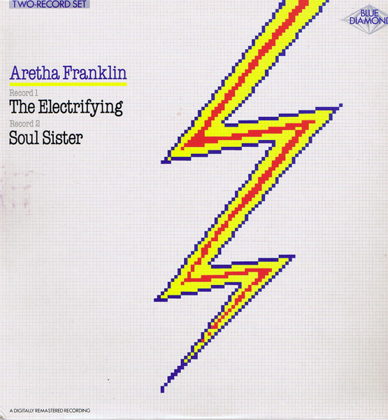 Aretha Franklin - The Electrifying Aretha Franklin / Soul Sister Album Cover [Metaalprint]