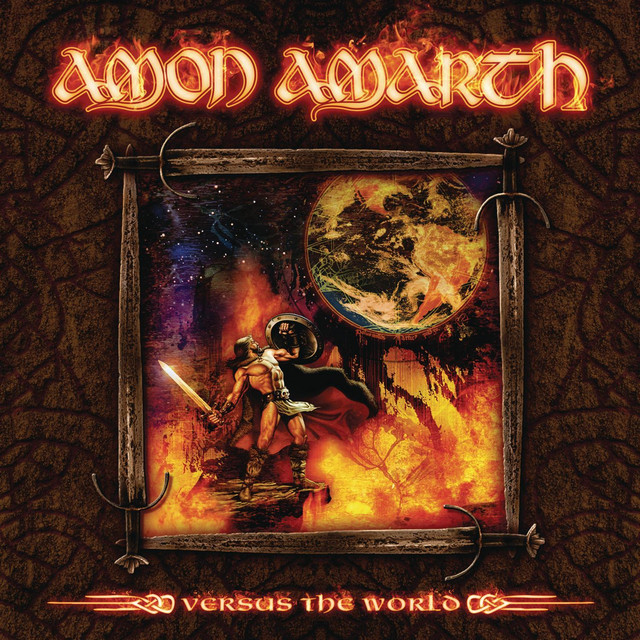 Amon Amarth - Versus The World Album Cover [Metaalprint]