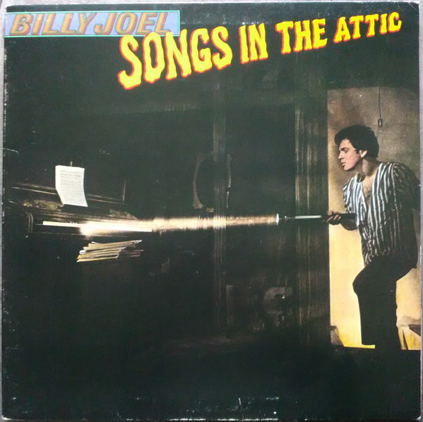 Billy Joel - Songs In The Attic Album Cover [Metaalprint]