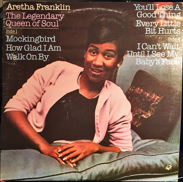 Aretha Franklin - The Legendary Queen Of Soul Album Cover [Metaalprint]