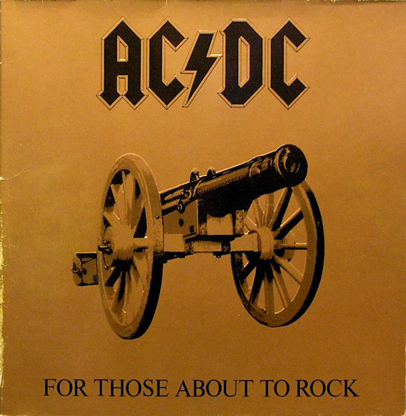 AC/DC - For Those About To Rock (We Salute You) Album Cover [Metaalprint]