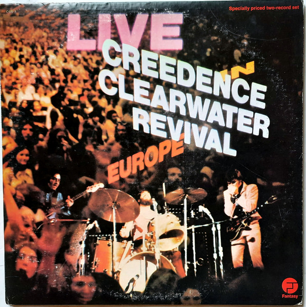 Creedence Clearwater Revival - Live In Europe Album Cover [Metaalprint]