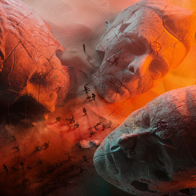 Muse - Will Of The People Album Cover [Metaalprint]