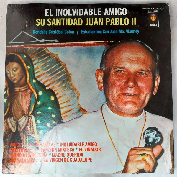 Rondalla Cristóbal Colón, Estudiantina San Juan Ma. Vianney - El Inolvidable Amigo Su Santidad Juan Pablo II Album Cover [Metaalprint]