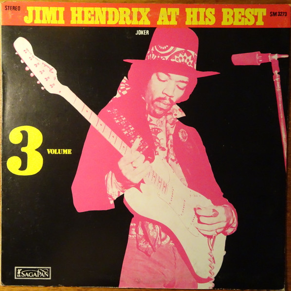 Jimi Hendrix - Jimi Hendrix At His Best (Volume 3) Album Cover [Metaalprint]