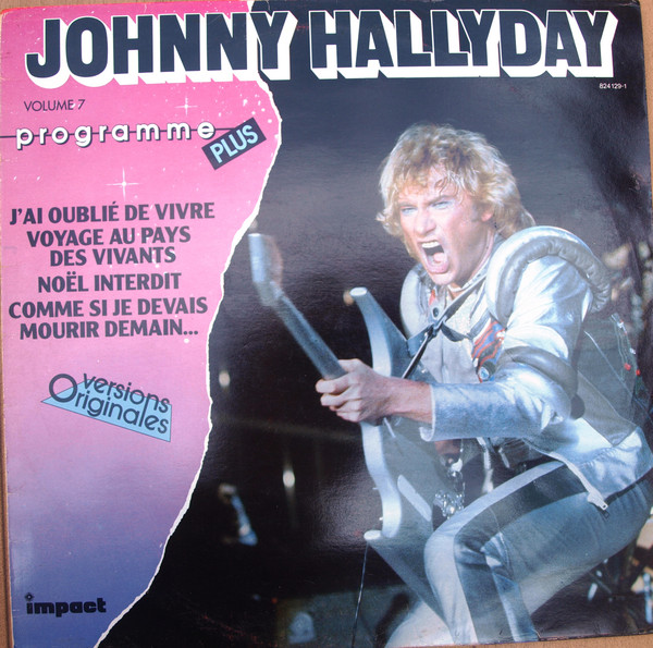 Johnny Hallyday - Programme Plus Volume 7 Album Cover [Metaalprint]