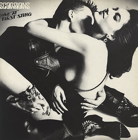 Scorpions - Love At First Sting Album Cover [Metaalprint]