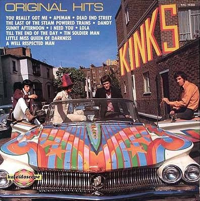 The Kinks - Original Hits Album Cover [Metaalprint]