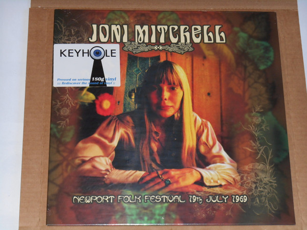 Joni Mitchell - Newport Folk Festival July 1969 Album Cover [Metaalprint]