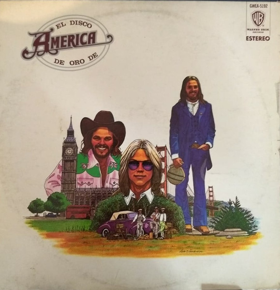 America (2) - History · America's Greatest Hits / El Disco de Oro de América Album Cover [Metaalprint]