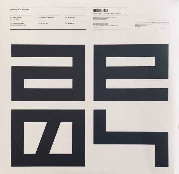 Autechre - NTS Session 4 Album Cover [Metaalprint]