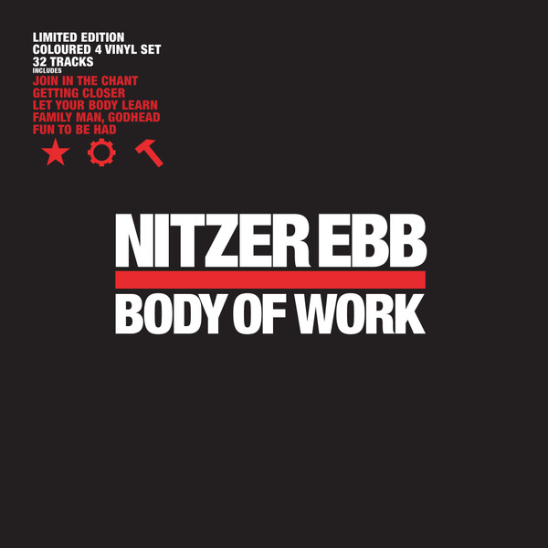 Nitzer Ebb - Body Of Work  Album Cover [Metaalprint]
