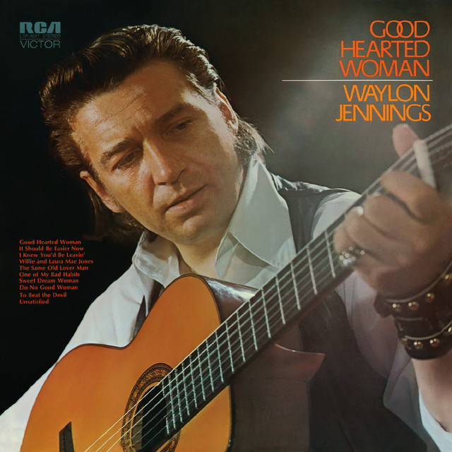Waylon Jennings - Good Hearted Woman Album Cover [Metaalprint]
