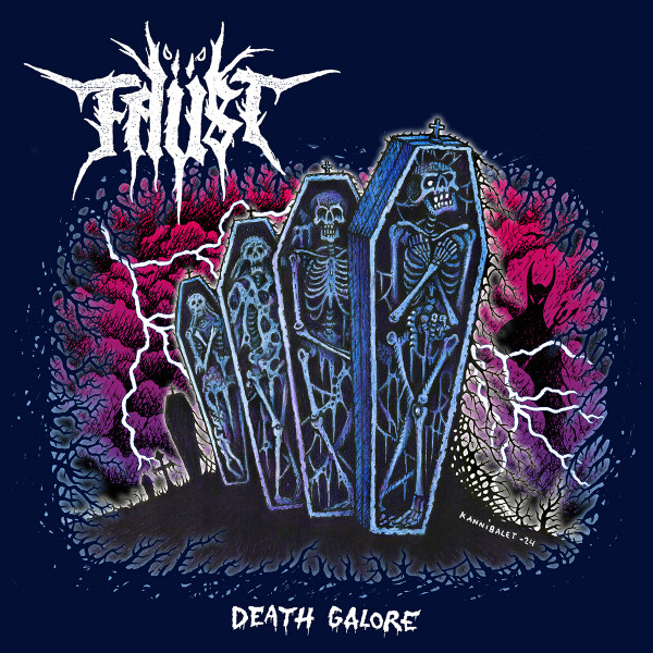 Faüst - Death Galore Album Cover [Metaalprint]