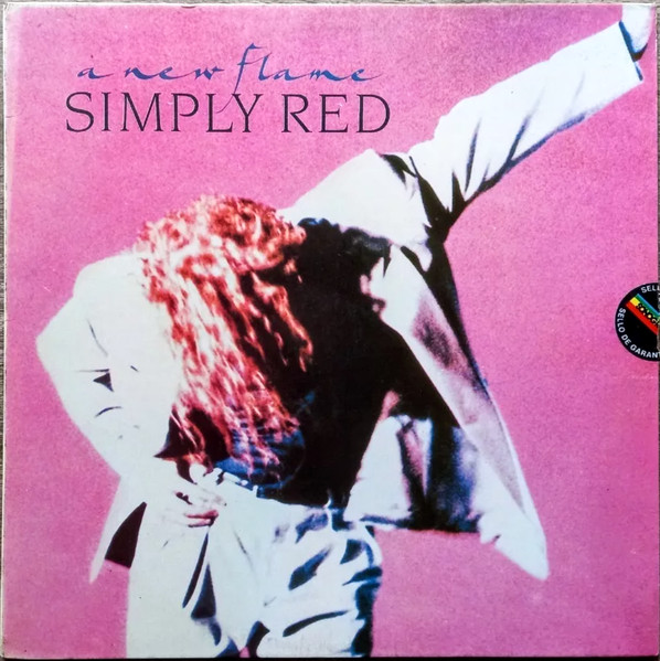 Simply Red - A New Flame Album Cover [Metaalprint]