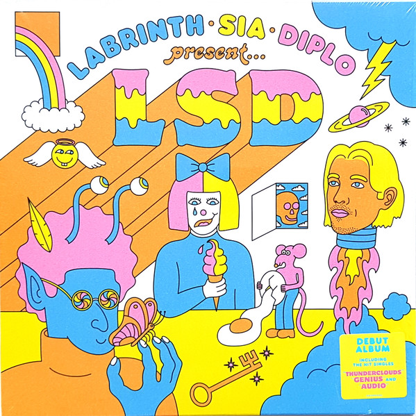 Labrinth, Sia, Diplo, LSD (53) - LSD Album Cover [Metaalprint]