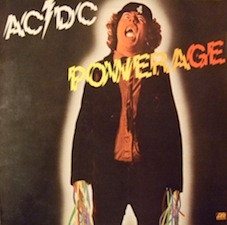 AC/DC - Powerage Album Cover [Metaalprint]