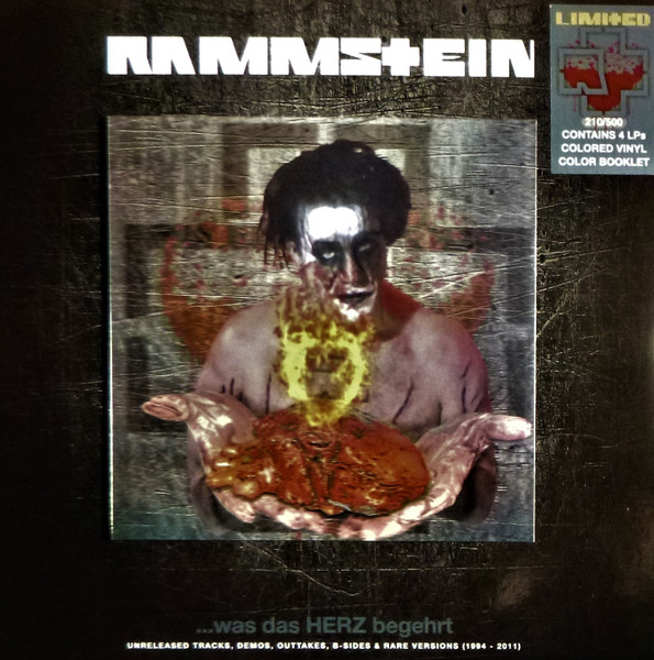 Rammstein - ...Was Das Herz Begehrt Album Cover [Metaalprint]