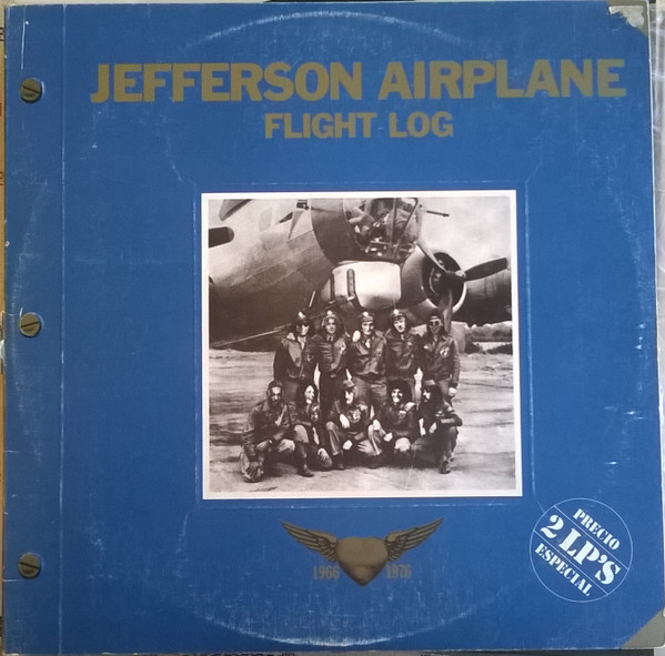 Jefferson Airplane - Flight Log Album Cover [Metaalprint]
