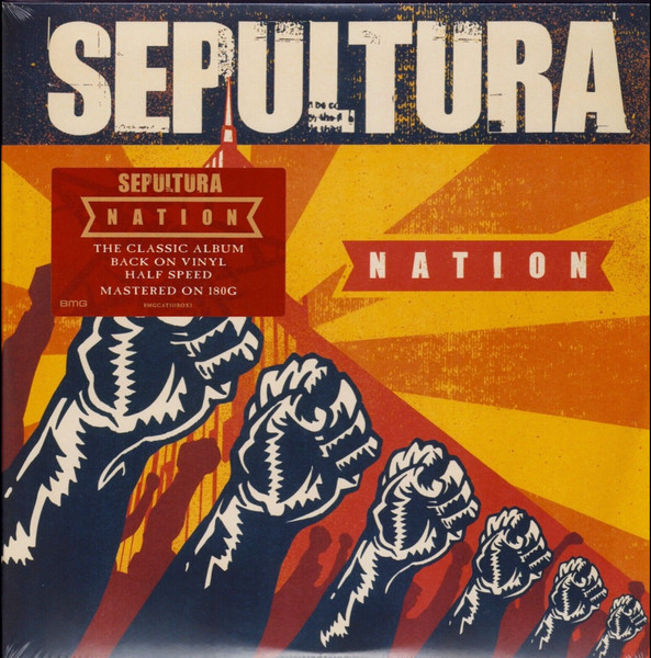 Sepultura - Nation Album Cover [Metaalprint]