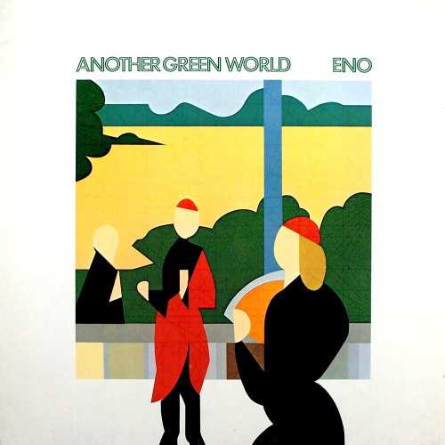 Brian Eno - Another Green World Album Cover [Metaalprint]