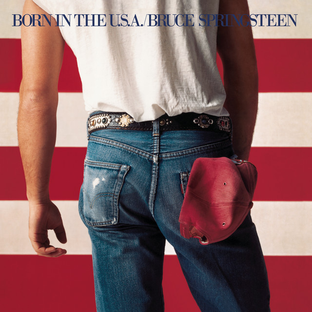 Bruce Springsteen - Born In The U.S.A. Album Cover [Metaalprint]