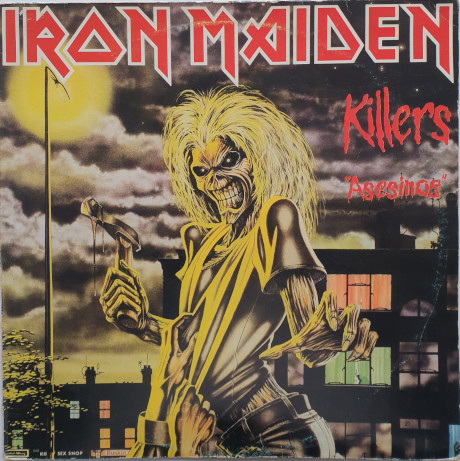 Iron Maiden - Killers = Asesinos Album Cover [Metaalprint]