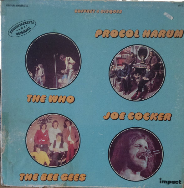 The Who, Bee Gees, Joe Cocker, Procol Harum - The Who / The Bee Gees / Joe Cocker / Procol Harum, Album Cover [Metaalprint]