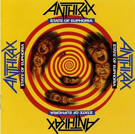 Anthrax - State Of Euphoria Album Cover [Metaalprint]