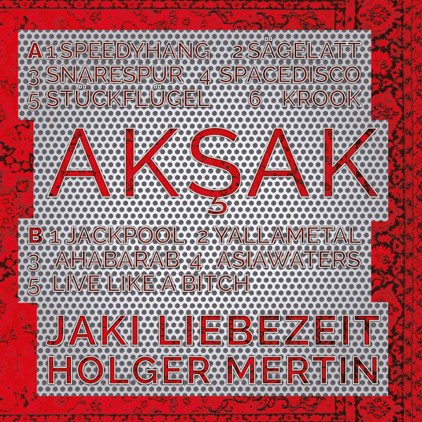 Jaki Liebezeit, Holger Mertin - Akşak Album Cover [Metaalprint]