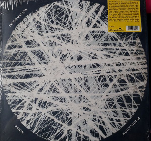 Steve Reich - Information, Transmission, Modulation And Noise Album Cover [Metaalprint]