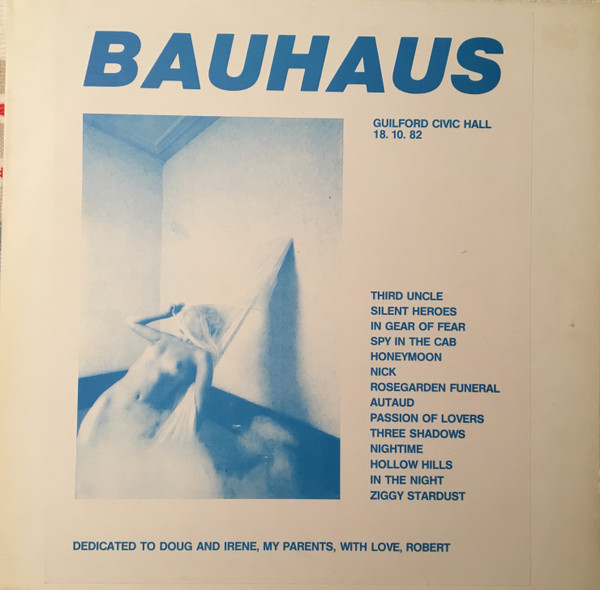 Bauhaus - Guilford Civic Hall 18.10.1982 Album Cover [Metaalprint]