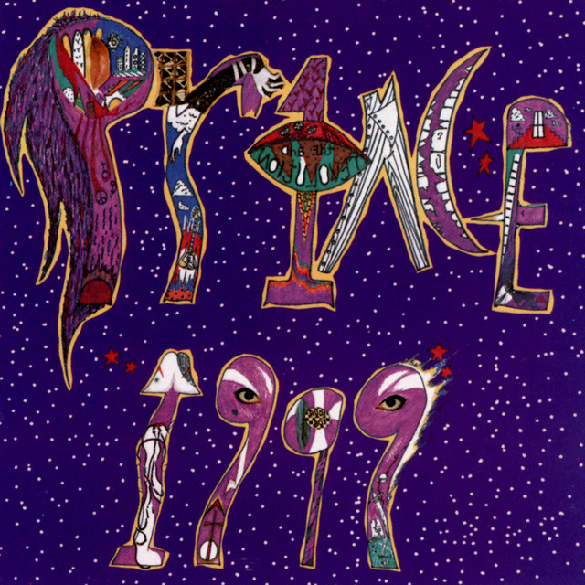 Prince - 1999 Album Cover [Metaalprint]