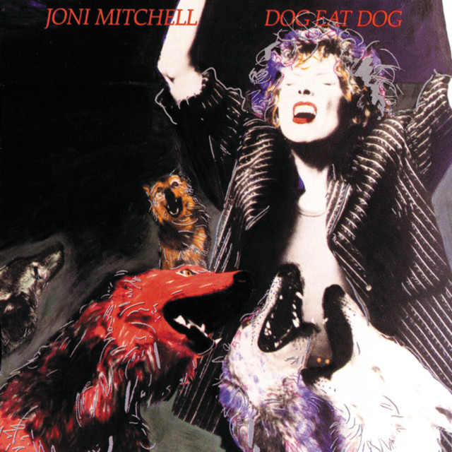 Joni Mitchell - Dog Eat Dog Album Cover [Metaalprint]