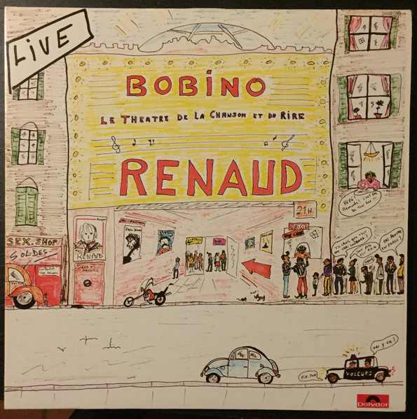 Renaud - Renaud À Bobino Album Cover [Metaalprint]