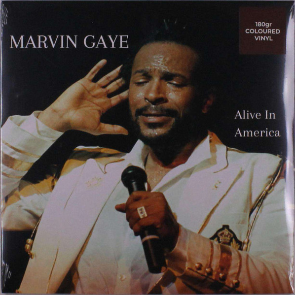 Marvin Gaye - Alive In America Album Cover [Metaalprint]